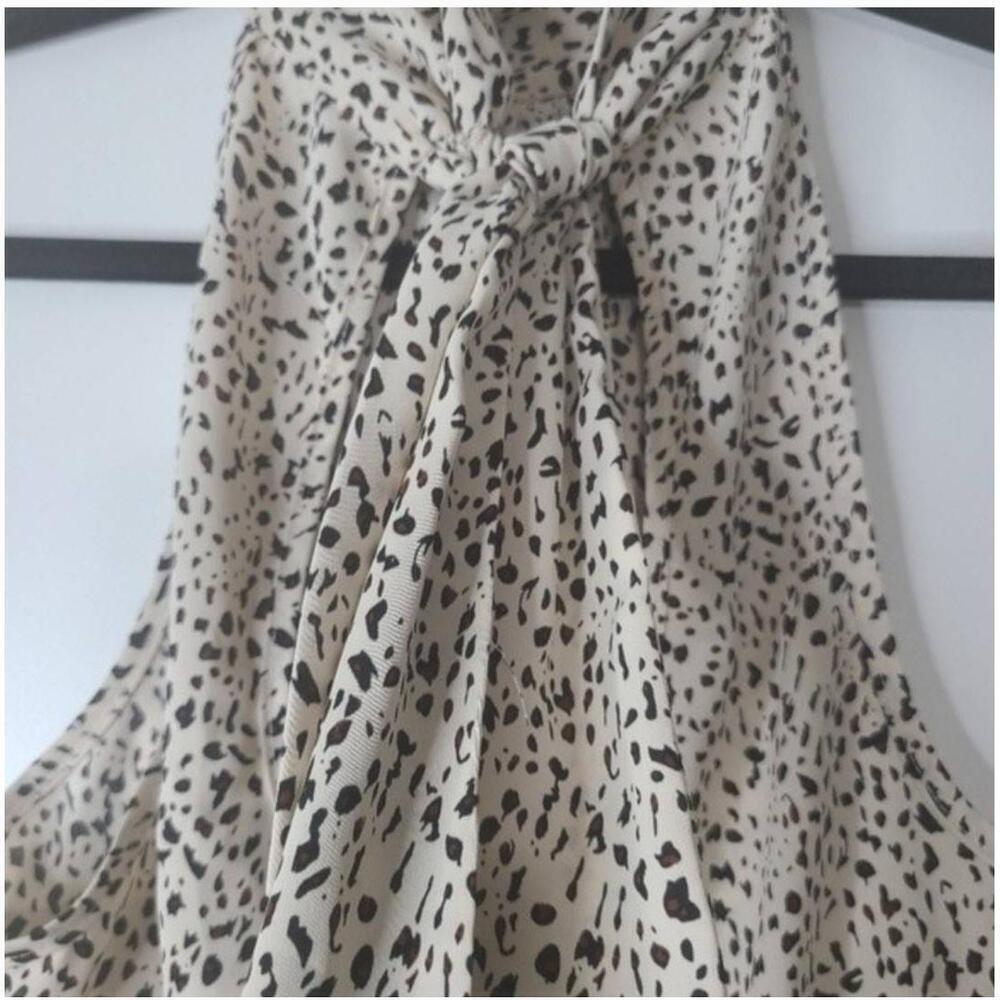 Bishop + Young Leopard Print Halter Sleeveless Bo… - image 2